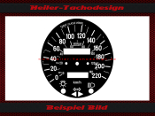 Speedometer Disc for Fiat 124 Spider CS1 1978 140 Mph to...