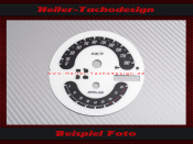 Speedometer Disc for Harley Davidson Fat Boy FLSTF 2007 Ø100 Mph to Kmh
