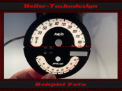 Speedometer Disc for Harley Davidson Fat Boy FLSTF 2007 Ø100 Mph to Kmh