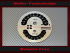 Speedometer Disc for Harley Davidson Fat Boy FLSTF 2007 Ø100 Mph to Kmh