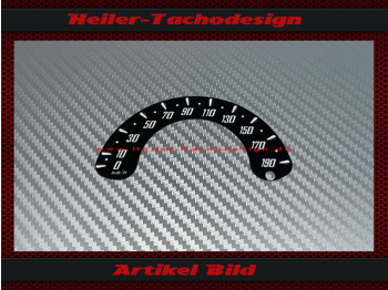 Tacho Aufkleber für Harley Davidson Fat Boy FLSTF 2007 Ø100 Mph zu Kmh