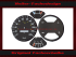 Speedometer Sticker for Ford Capri MK2 1974 to 1977 140 Mph to 200 Kmh