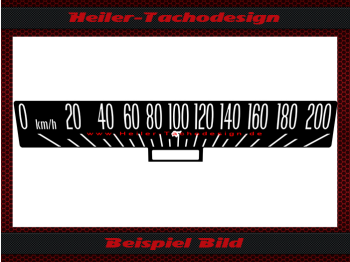Speedometer Scale for Pontiac Laurentian Parisienne Strato Chief 1967 120 Mph to 200 Kmh