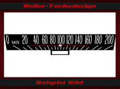 Speedometer Scale for Pontiac Laurentian Parisienne...