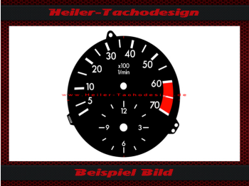 Drehzahlmesser Scheibe für Mercedes W201 C Klasse 7000 RPM - 2
