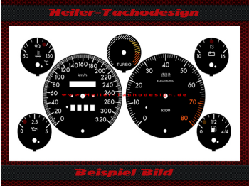 Tachoscheiben für Maserati Ghibli GT 1995 200 Mph zu 320 Kmh