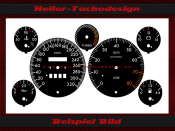 Tachoscheiben für Maserati Ghibli GT 1995 200 Mph zu...