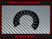 Tacho Aufkleber für Harley Davidson FXRS Low Rider 1340 Evo Ø56 160 Mph zu 260 Kmh