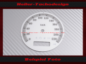Tachoscheibe für Harley Davidson Softail Breakout 2013 2014 Ø80