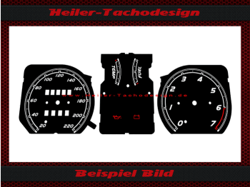 Speedometer Disc for Opel Kadett E with Tachometer