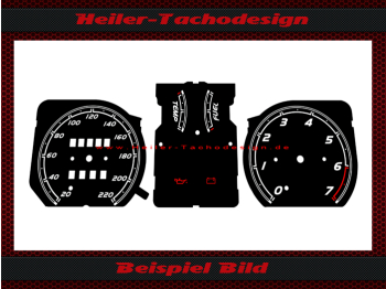 Speedometer Disc for Opel Kadett E with Tachometer
