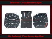 Tachoscheibe Opel Kadett E mit Drehzahlmesser