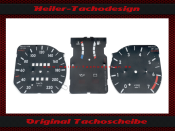 Tachoscheiben für Opel Kadett E mit Drehzahlmesser