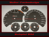 Speedometer dials for Chevrolet Corvette C5 300 Kmh 7500...