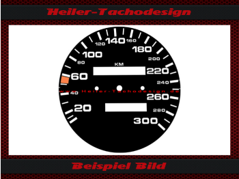 Tachoscheibe für Porsche 928 180 Mph zu 300 Kmh