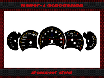 Speedometer Discs for Porsche 911 996 GT3 Turbo pre Facelift 400 Kmh