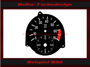 Drehzahlmesser Scheibe für Mercedes SL W107 R107 W116 mit Uhr - 5