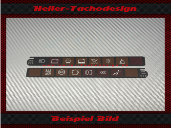 Tachosymbole Speedometer Symbols Bar for Mercedes 320 SL W129 R129 Set - 6