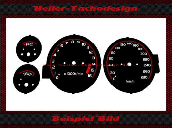 Tachoscheibe für Kawasaki ZZR - 600E Großes Display