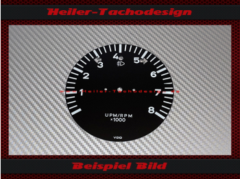 Drehzahlmesser Zifferblatt für Porsche 911 8000 UPM - 8