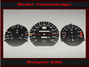 Tachoscheiben für Mercedes W124 E500 E Klasse 260 Kmh E-Tacho Seriennr. 124 542 92 67