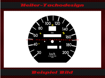 Tachoscheibe für Mercedes W124 E Klasse 200 Kmh Seriennr. 124 542 19 66