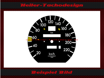 Tachoscheibe für Mercedes W124 E Klasse 220 Kmh Seriennr. 124 542 62 67