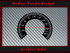 Speedometer Sticker for Harley Davidson Electra Glide 2008 bis 2013 Ø80 Mph to Kmh