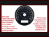 Speedometer Sticker for Harley Davidson Electra Glide 2008 bis 2013 Ø80 Mph to Kmh