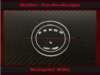 Traktormeter Speedometer glass air temperature 40 to 120 degrees Celsius Motometer Ø63 mm