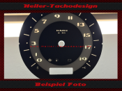 Tachoscheibe für Harley Davidson Softail Deluxe FLSTN ab 2007 Ø100 Mph zu Kmh