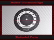 Tachoscheibe für Harley Davidson Softail Deluxe FLSTN ab 2007 Ø100 Mph zu Kmh