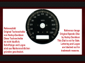 Speedometer Disc for Harley Davidson Softail FXS Blackline 2012 Ø80 Mph to Kmh