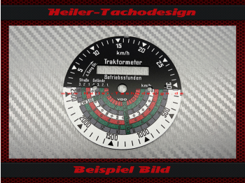 Speedometer disc for tractor meter Steyr Traktor Plus 650 658 VDO 1970