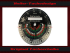 Traktormeter speedometer disc for Steyr Traktor Plus 650 658 VDO 1970
