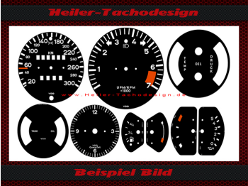 Tachoscheiben für Porsche 911 3,2 1985