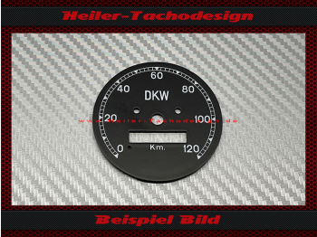 Speedometer Disc for DKW 0 bis 120 Kmh Ø55 mm