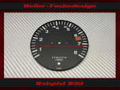 Tachometer Disc for Porsche 911 8000 RPM - 9