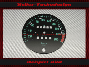 Speedometer disc for BMW R80 GS W747 200 Kmh