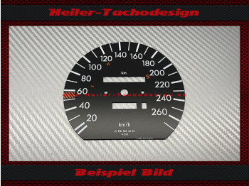Tachoscheibe für Mercedes 560 SEC Coupé 126c W126 1986 S Klasse 170 Mph zu 270 Kmh