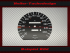 Tachoscheibe für Mercedes 560 SEC Coupé 126c W126 1986 S Klasse 170 Mph zu 270 Kmh