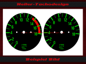 Tachometer dial for Kreidler Zündapp Puch Florett...