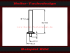 Needle Stop Pointer Stop Tacho Pin 8,0 mm Long Black