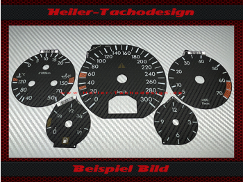 Tachoscheiben für Mercedes 320 SL W129 R129 AMG mit Öltemperatur
