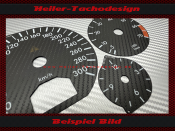 Tachoscheiben für Mercedes 320 SL W129 R129 AMG mit Öltemperatur