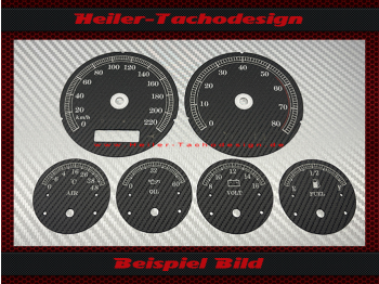 Tachoscheiben für Harley Davidson Street Glide 2012 220 Kmh