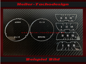 Oil Water Fuel Dials for Alfa Romeo Spider 2600 Typ 106 1966
