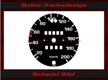 Tachoscheibe für Mercedes G Klasse Wolf W460 W461 120 Mph zu 200 Kmh
