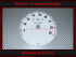 Tachometer dial for Porsche 911 964 993 without on-board computer red range 7800 to 9000 rpm