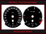 Tachoscheiben für BMW E90 E91 E92 E93 300 Kmh 5500...